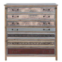 Sekretär Vintage Patchwork massiv 113x99x36cm