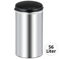 Sensor Mülleimer mit Automatik Edelstahl 56 l