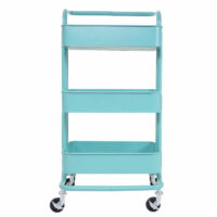 Servierwagen Barwagen mit Handgriff Metall mint