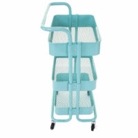 Servierwagen Barwagen mit Handgriff Metall mint