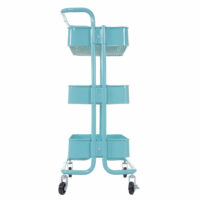 Servierwagen Barwagen mit Handgriff Metall mint