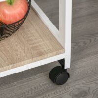 Servierwagen Küchenwagen Kücheninsel 37x37x82 cm weiss