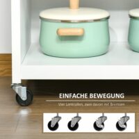 Servierwagen Küchenwagen Kücheninsel 67 cm x 48 cm x 86