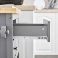 Servierwagen Küchenwagen Kücheninsel Landhaus Grau 108x45cm