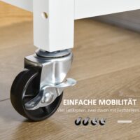 Servierwagen Küchenwagen Kücheninsel Landhaus weiss 108x45cm