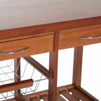 Servierwagen Küchenwagen Kücheninsel mit 2 Schubladen