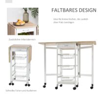 Servierwagen Küchenwagen Kücheninsel mit Ablage