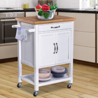 Servierwagen Küchenwagen Kücheninsel mit Schublade und Stauraum