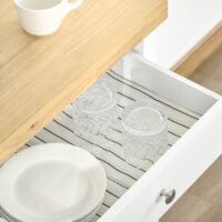 Servierwagen Küchenwagen Kücheninsel mit Weinregal