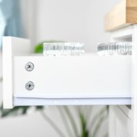 Servierwagen Küchenwagen Kücheninsel mit Weinregal