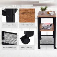 Servierwagen Küchenwagen Metall Retro Stil