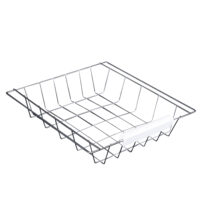 Servierwagen Küchenwagen mit Flaschenhalter und Schublade weiss