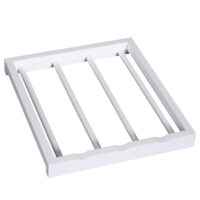 Servierwagen Küchenwagen mit Flaschenhalter und Schublade weiss