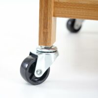 Servierwagen Rollwagen Küchenwagen Bambus 76x46x38cm