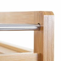 Servierwagen Rollwagen Küchenwagen Bambus 76x46x38cm