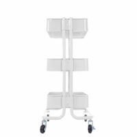 Servierwagen Transportwagen Rollwagen Metall weiss