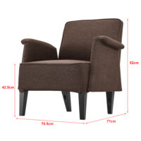 Polstersessel Diespeck Braun