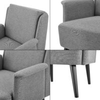 Polstersessel Edling Grau