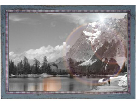Shabby Chic Bilderrahmen T248 Fotorahmen Holzrahmen 36x51cm ~ grau