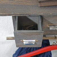 Shabby Chic Garderobe mit 5 Schubladen Vintage braun