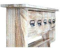Shabby Chic Garderobe mit 5 Schubladen Vintage natur