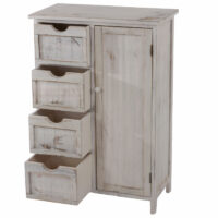 Shabby Chic Kommode 4 Schubladen ~ weiss