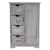 Shabby Chic Kommode 82x55x30cm Vintage grau