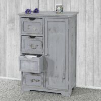 Shabby Chic Kommode 82x55x30cm Vintage grau