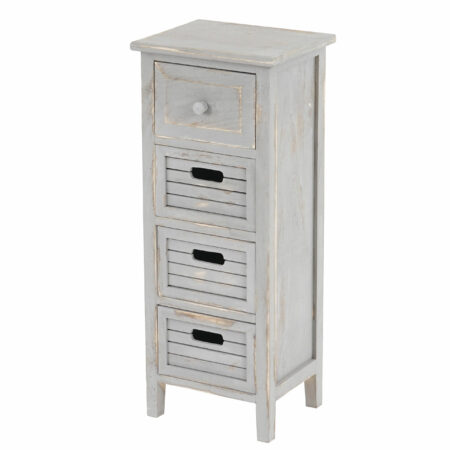 Shabby Chic Kommode Vintage grau