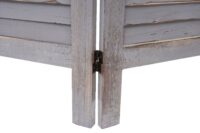 Shabby Chic Paravent 170x160cm ~ dunkelgrau