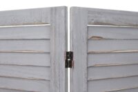Shabby Chic Paravent 170x200cm ~ dunkelgrau