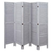 Shabby Chic Paravent 170x200cm ~ dunkelgrau