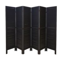 Shabby Chic Paravent 170x240cm ~ anthrazit