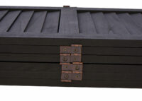 Shabby Chic Paravent 170x240cm ~ anthrazit