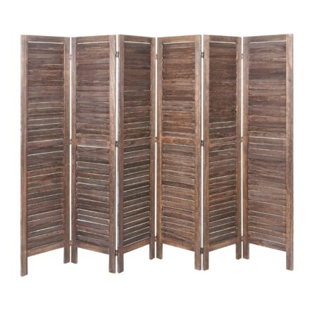 Shabby Chic Paravent 170x240cm ~ braun