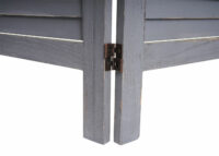Shabby Chic Paravent 170x240cm ~ dunkelgrau
