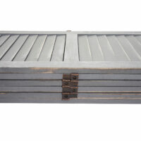 Shabby Chic Paravent 170x240cm ~ dunkelgrau