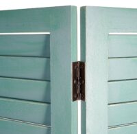 Shabby Chic Paravent Trennwand 170x120cm - grün