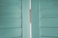 Shabby Chic Paravent Trennwand 170x120cm - grün