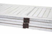Shabby Chic Paravent Trennwand 170x162cm - weiss