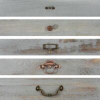 Shabby Chic Regal Blumenständer Vintage ~ grau