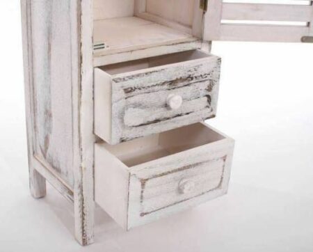 Shabby Chic Schrank Kommode weiss