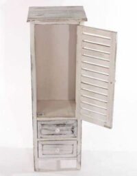 Shabby Chic Schrank Kommode weiss