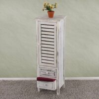 Shabby Chic Schrank Kommode weiss