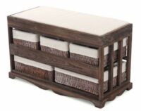 Shabby Chic Sitzbank 5 Schubladen