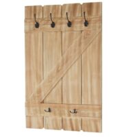 Shabby Chic Wandgarderobe  6 Haken 91x60cm Kiefer