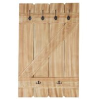 Shabby Chic Wandgarderobe  6 Haken 91x60cm Kiefer