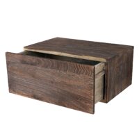 Shabby Chic Wandregal Dinant 21x46x30cm ~ braun