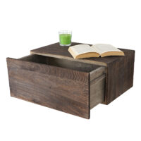 Shabby Chic Wandregal Dinant 21x46x30cm ~ braun