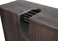 Shabby Chic Waschbeckenunterschrank mit Körben 60x65x31cm - shabby braun